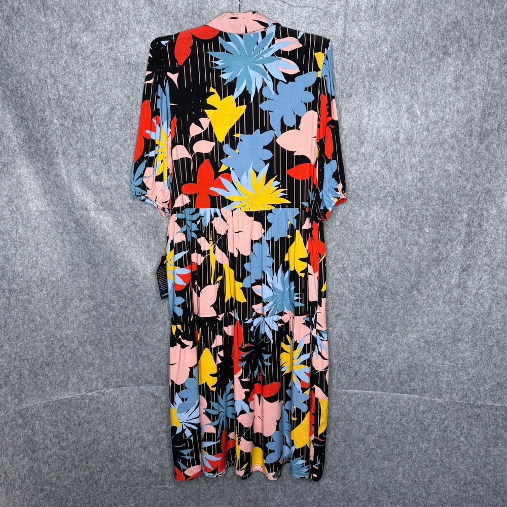 NWT Loralette Majesty Midi‎ Bloom Them Away Dress- Sz 14/16 - Picture 2 of 8